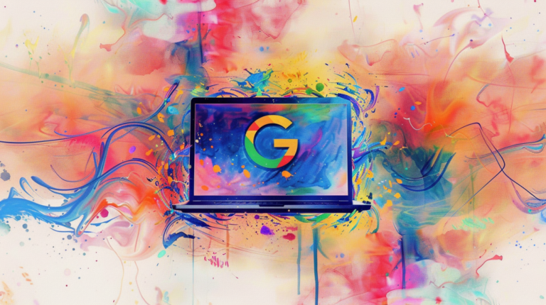 cfr0z3n impressionist watercolor art of a laptop displaying a G 68802157 931c 43ea 95c3 99d9a121b658