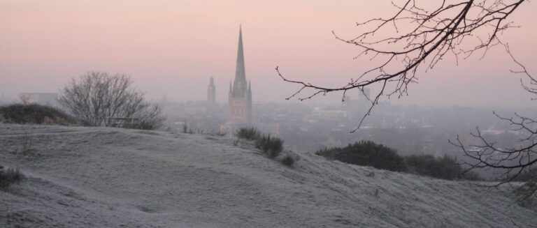 Norwich Cathedral from St. James Hill