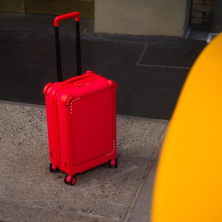 casetify bounce carry on roller suitcase design dezeen 1704 sq