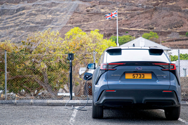 subaru solterra charging st helena