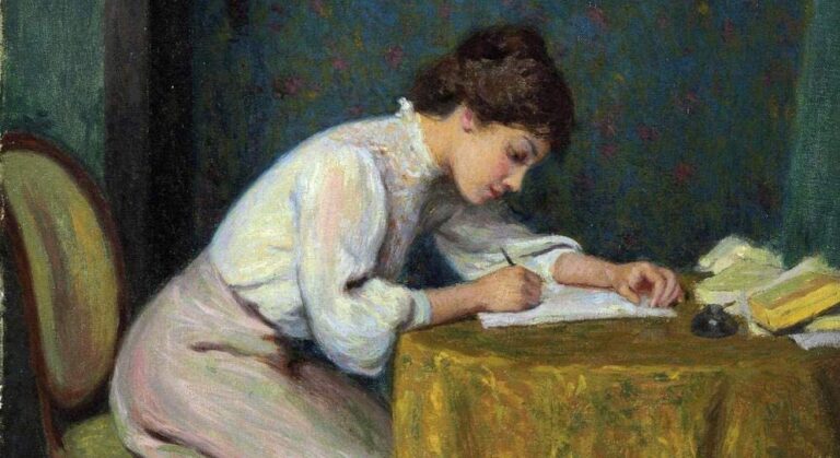 woman writing