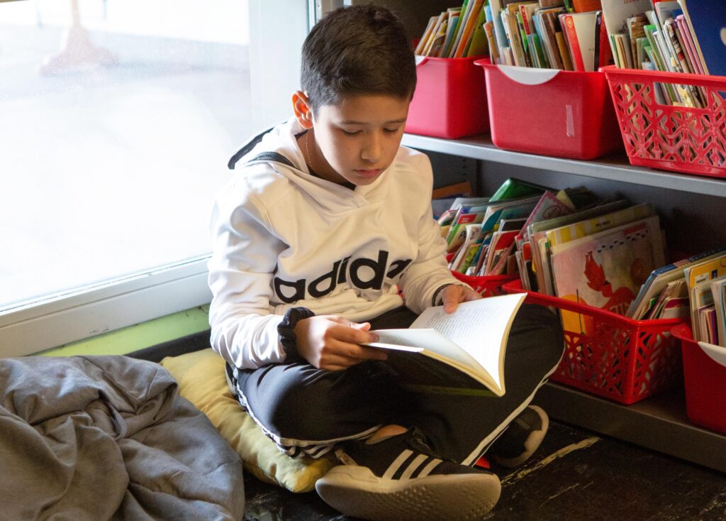 Reading book
