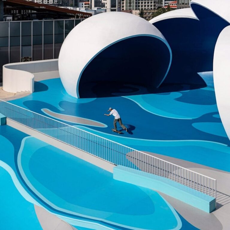 qingdao china skatepark within beyond studio rooftop architecture sq 852x852